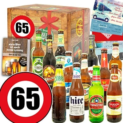 Abbildung von Geschenk zum 65. für Ihn Bier Welt 65 Geburtstag Mann