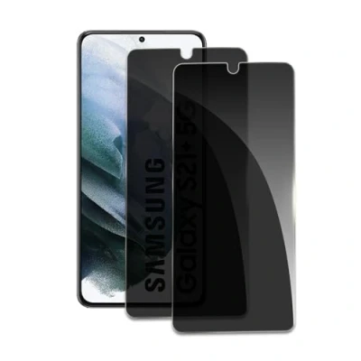 Abbildung von 2 Stück Schutzfolie für Samsung Galaxy S21 Plus, 3D Gebogene vollständige Abdeckung Schutzglas Folie, Anti Kratzer, Öl, Bläschen, Einfache Installation