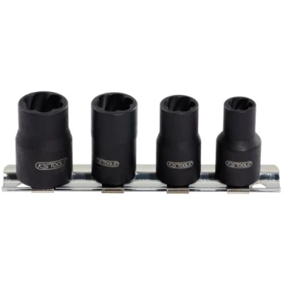 Abbildung von KS TOOLS 913.1450 Steckschlüsseleinsatz Set Twist Socket Chrom Molybdänstahl 1/4Zoll Vierkant