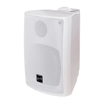 Abbildung von Dynavox PB402 HiFi Box mit Wandhalterung, kompakter 3 Wege Lautsprecher, Weiss