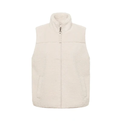 Abbildung von CECIL Damen 2200553 Kurze Weste, Teddy Vanilla White, L