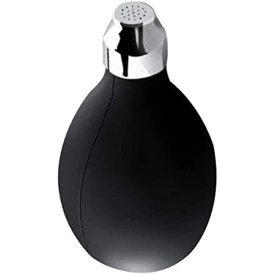 Abbildung von Barber Pudersprühflasche aus Gummi, leer, nachfüllbarer Haarfaser Applikator (schwarz)