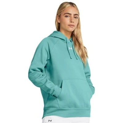 Abbildung von Under Armour Rival Fleece Hoodie für Damen, radial Turquoise,M