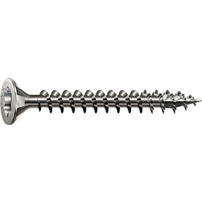 Abbildung von SPAX Edelstahlschraube, 4,5 x 40 mm, 200 Stück, Vollgewinde, Senkkopf, T STAR plus T20, 4CUT, Edelstahl rostfrei A2 1197000450403
