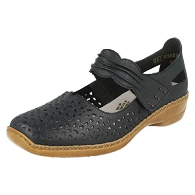 Abbildung von Rieker Damen 41399 Geschlossene Ballerinas, Blau (royal/14), 37 EU