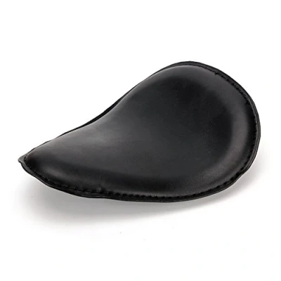 Abbildung von Triclicks Schwarz Motorrad Solo Sitz Sattel Einzelsitz Custom (Nur Motorradsitz)