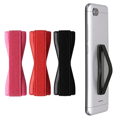 Abbildung von kwmobile Smartphone Fingerhalter 3 Set Handy Halter Griff Halterung Einhandbedienung 3X Handyhalter in Schwarz Rot Dunkelrot