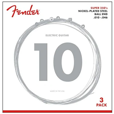 Abbildung von Fender 250R Electric Nickel Plated Steel Ball End 10 46 3 pack