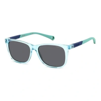 Abbildung von POLAROID Kids Unisex PLD 8058/S Prescription Eyewear Frames, Green, 48