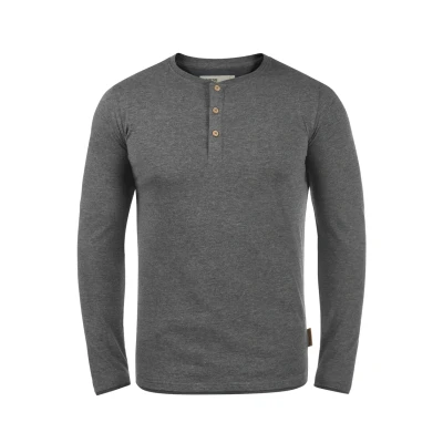 Abbildung von Indicode Jeans Idgifford Langarmshirt, Herren, Größe: Large, Gray