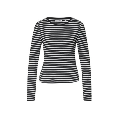 Abbildung von comma casual identity Langarmshirt, Damen, Größe: 34, Schwarz