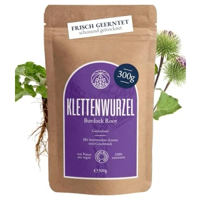 Abbildung von Klettenwurzel Tee Monte Nativo (300 g) Burdock root schonend getrocknet zur jeder Zeit 100% rein und natürlich Klettenwurzeltee als Kräutertee oder Geschenk Früchtetee