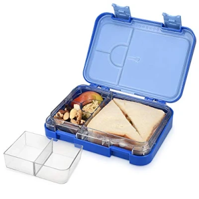 Abbildung von Navaris Lunchbox Bento Box Lunch Brotdose Vesperbox auslaufsicher mit variablen, Kunststoff, (1 tlg)