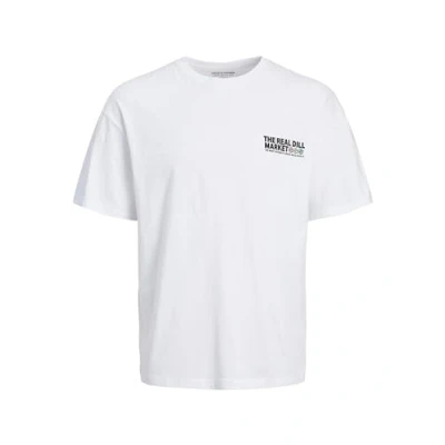 Abbildung von Jack &amp; Jones Jortoast TEE CREW NECK Tshirt print, Herren, Größe: Large, Bright white