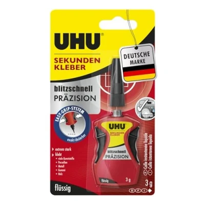 Abbildung von UHU Bastelkleber Sekundenkleber Präzision 3g