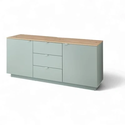 Abbildung von CORE TV Sideboard in Schilf, Artisan Eiche Optik Moderner Fernsehschrank mit Schubladen und viel Stauraum 180 x 77 44 cm (B/H/T)
