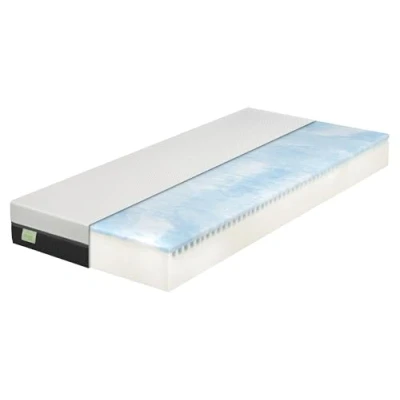 Abbildung von DREAMSTAR Sky Flex Kaltschaummatratze mit Gelauflage 18 cm Höhe ergonomische 7 Zonen Matratze Öko Tex Zertifiziert Härtegrad 3 (H3) Rollmatratze I 80 x 200