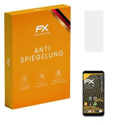 Abbildung von atFoliX Panzerfolie kompatibel mit Xiaomi Redmi 5 Schutzfolie, entspiegelnde und stoßdämpfende FX Folie (3X)