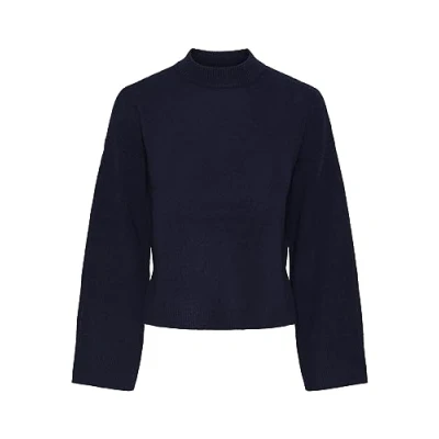 Abbildung von YAS Yasfrido Strickpullover, Damen, Größe: Large, Night sky
