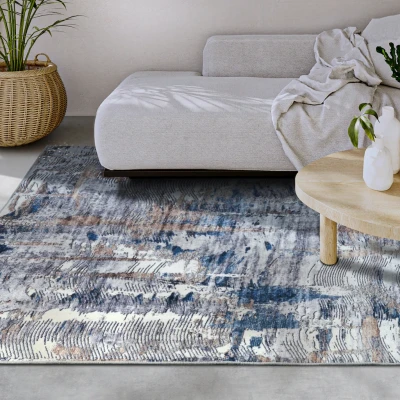 Abbildung von ELLE DECORATION Teppich &quot;Malard&quot;, rechteckig, Kurzflor, Anti Rutsch, Vintage, Modern, Wohnzimmer, Flur