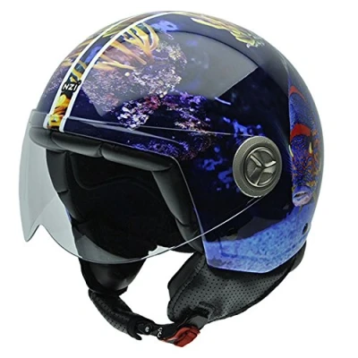 Abbildung von NZI Zeta Graphics Motorradhelm, Aquarium, XS