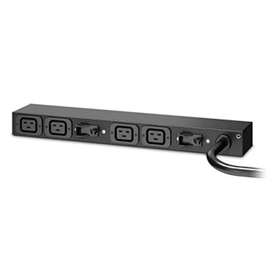 Abbildung von APC AP6032A, Standard, 0U/1U, Einphasig, Horizontal/Vertical, Schwarz, 4 AC Ausgänge