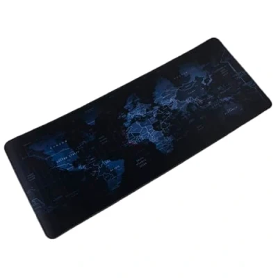 Abbildung von lachineuse XXL Mauspad Weltkarte Schwarz &amp; Blau 800 x 300 3 mm japanische Deko rutschfest und wasserfest Büro Geschenkidee Japan Asien