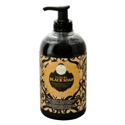 Abbildung von Nesti Dante Luxury Black mit Aktivkohle (Liquid Soap/Flüssigseife 500 ml, Unisex, für alle Hauttypen geeignet) 661214