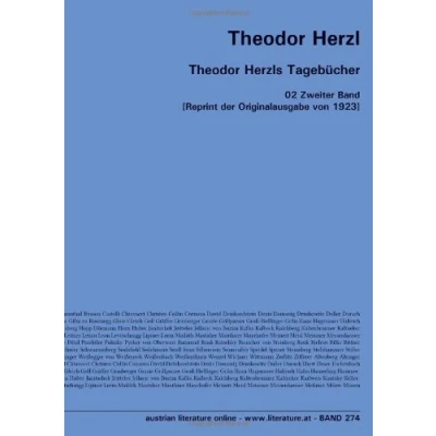 Abbildung von Theodor Herzls Tagebücher: 02 Zweiter Band [Reprint der Originalausgabe von 1923]