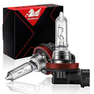 Abbildung von WinPower H9 12V 65W Glühbirnen Halogen Lampe Fernlicht 3000K Gelb Birne für Original Scheinwerfer Ersetzen, 2 Stück