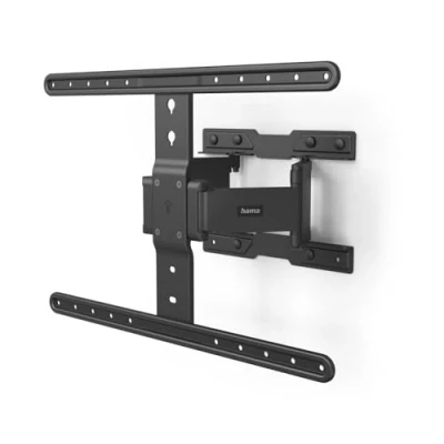 Abbildung von Hama TV Wandhalterung schwenkbar, neigbar, slim (TV 37 90 Zoll, VESA 200x200 bis 600x400, 50kg, ausziehbare Halterung, geringer Wandabstand, mit fischer Dübeln) schwarz