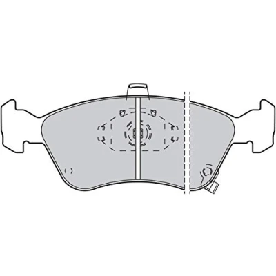 Abbildung von VALEO 598478 Bremsbelagsatz Vorderachse inkl. Verschleißwarnkontakt ohne Anti Quietsch Blech TOYOTA: Avensis I Liftback, Kombi
