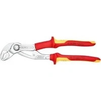 Abbildung von Knipex Wasserpumpenzange 87 26 250 Cobra® VDE Hightech, 1 tlg., verchromt, isoliert mit Mehrkomponenten Hüllen, geprüft mm