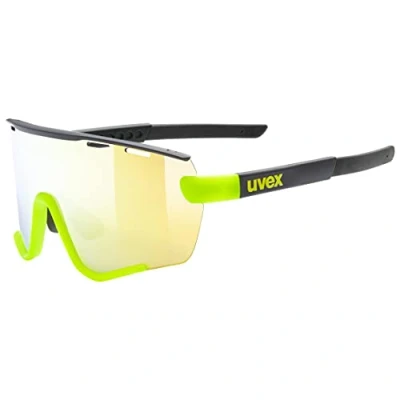 Abbildung von uvex sportstyle 236 Set Sportbrille für Damen und Herren beschlagfrei inkl. Wechselscheiben black yellow matt/yellow one size