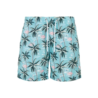 Abbildung von Urban Classics Pattern Badeshorts, Herren, Größe: XXL, Tropical bird aop