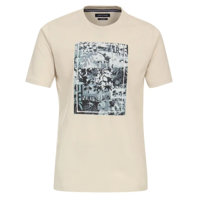 Abbildung von Casamoda Tshirt print, Herren, Größe: Large, Champagner