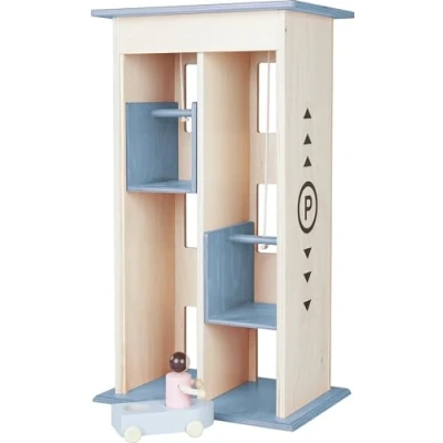 Abbildung von Lift f&uuml;r Parkhaus, blau Ma&szlig;stab 1:12
