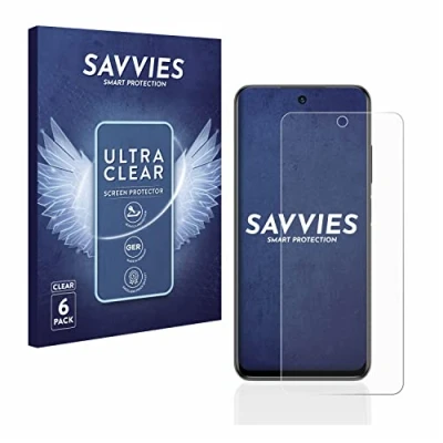 Abbildung von Savvies 6 Stück Schutzfolie für Xiaomi Redmi Note 10 5G Displayschutz Folie Ultra Transparent