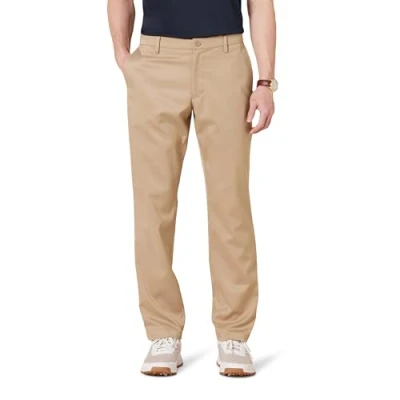 Abbildung von Amazon Essentials Herren Stretch Golfhose mit sportlicher Passform (erhältlich in Big &amp; Tall), Khakibraun, 35W / 28L