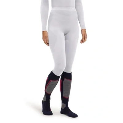 Abbildung von FALKE Damen Baselayer Hose Warm Long W TI Funktionsmaterial schnelltrocknend 1 Stück, Weiß (White 2860) neu umweltfreundlich, S