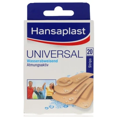 Abbildung von Söhngen Wundpflaster Hansaplast Universal Strips 20 Stück 4 Größen