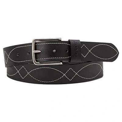 Abbildung von Levi&#039;s Stitched BELT Unisex Gürtel, Größe: 115, Regular black