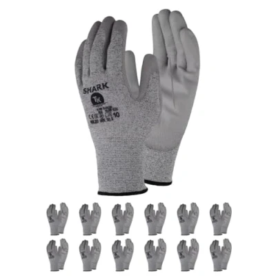 Abbildung von TK Gloves SHARK/Montage Handschuhe Schnittschutz/Größe 08, 12 Paar/Montagehandschuhe/Schnittfeste Arbeitshandschuhe