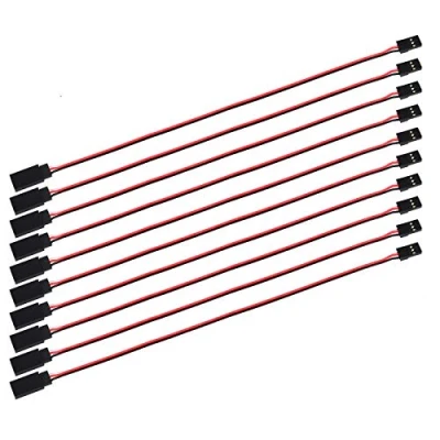 Abbildung von MakerHawk 10 x Servokabel Verlängerungskabel 320mm 12,59 inch 3 Pin Kabel Männlich zu Weiblich JR Stecker für RC Servo MG995, MG996R, SG90