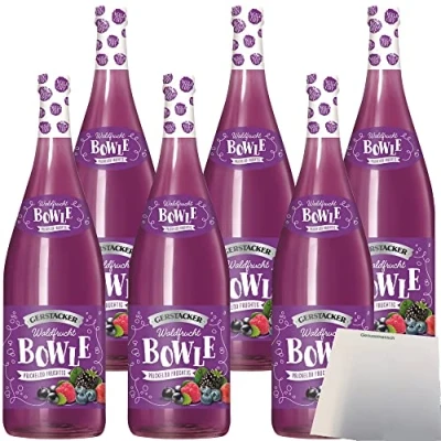 Abbildung von Gerstacker Waldfruchtbowle auf Weinbasis 5% vol. 6er Pack (6x1 Liter Flasche) + usy Block