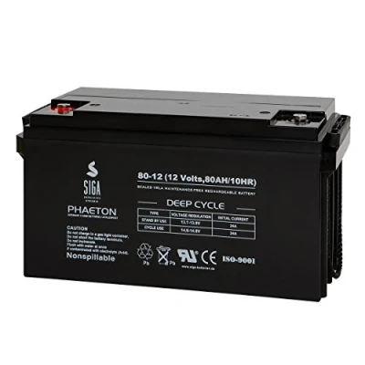 Abbildung von Akku 12V 80AH AGM Gel Batterie Solarbatterie Boot Wohnmobil Versorgungsbatterie zyklenfest 90AH