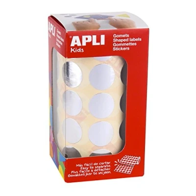 Abbildung von APLI Kids Runde Gomets Rolle, 20 mm, silberfarben