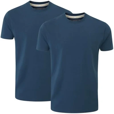 Abbildung von Charles Wilson 2er Packung T Shirts mit Rundhalsausschnitt (XL, Dark Cobalt (0824))