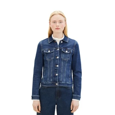 Abbildung von TOM Tailor Regular FIT MIT Rinsed Design Jeansjacke blau2, Damen, Größe: XXL, Blau 2