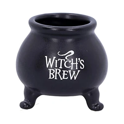 Abbildung von Nemesis Now Hexenbrausetopf, 4 Stück, schwarz, 7 cm